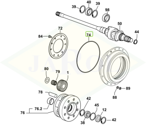 Pierścień uszczelniający 263,6x3,53 - 2.1530.308.0