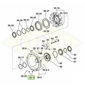 Pierścień uszczelniający 10,77x2,62 - 2.1532.024.0