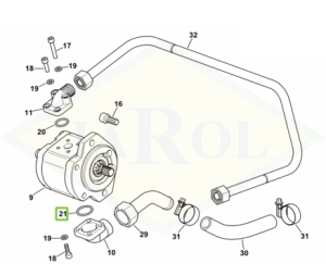 Pierścień uszczelniający układu hydrauliczmego i pneumatycznego - 2.1532.062.0