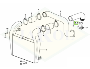 Pierścień uszczelniający wału napędowego/intercoolera - 2.1532.116.0
