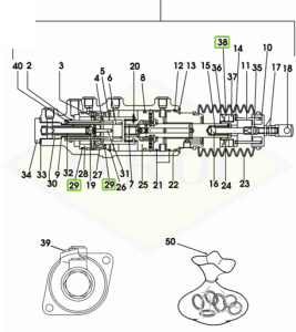Pierścień uszczelniający  47,29x2,62 - 2.1532.120.0