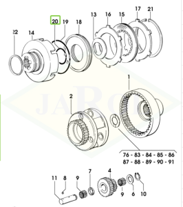 Pierścień uszczelniający  55,56x3,53 - 2.1532.138.0