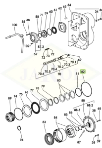 Pierścień uszczelniający wału odbioru napedu - 2.1532.243.0