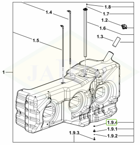 Pierścień uszczelniający 21,82x3,53 - 2.1539.040.0