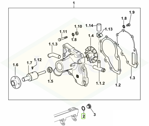 2.1560.018.0 Miedziana uszczelka 2.1560.018.0