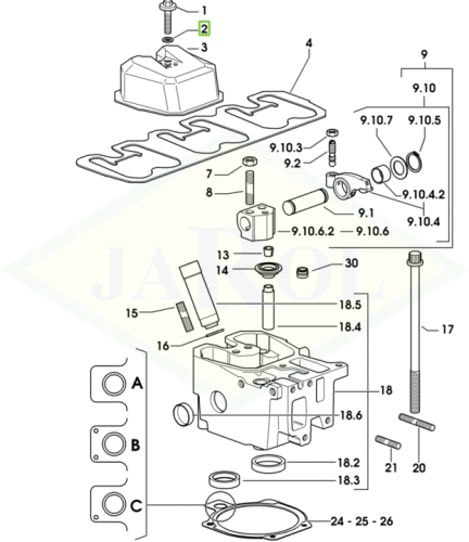 2.1569.170.0/10 Podkładka pokrywy 2.1569.170.0/10