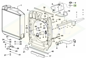 Uszczelka chłodnicy wody 2.1569.237.0