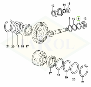 Podkładka 38x46,5x0,5 - 2.1580.104.0