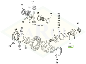 Podkładka 36x43x0,15 - 2.1580.109.0