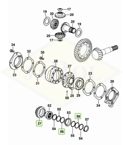Podkładka 38,5x44,50x0,2 - 2.1580.131.0