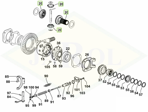 2.1599.317.0/10 Łożysko, czop 2.1599.317.0/10