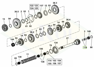 Łożysko, czop 2.1599.574.0