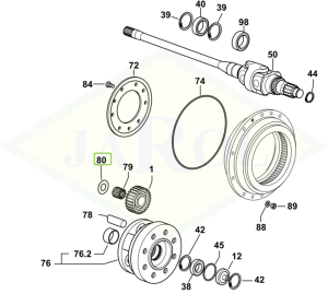 Łożysko, czop  2.1599.871.0