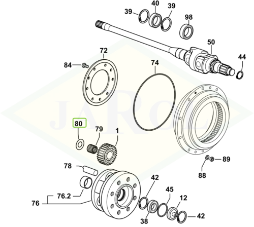 2.1599.871.0 Łożysko, czop  2.1599.871.0