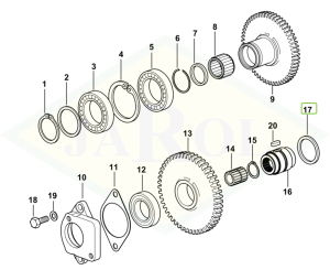 Podkładka oporowa 45x55x4 - 2.1599.884.0