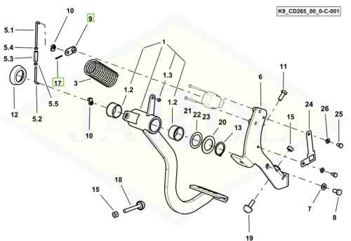 2.1631.006.9 Kołek elastyczny 2x14 2.1631.006.9