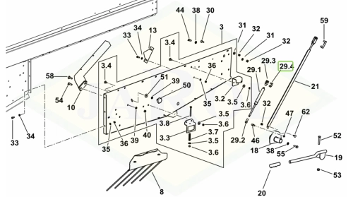 2.1673.006.2 Widelec z otworem 2.1673.006.2