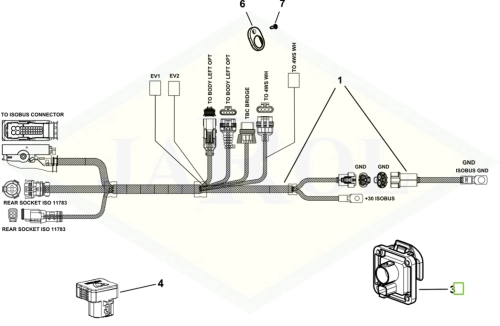 2.6039.532.0 Gniazdo ISO 11783/   2.6039.532.0
