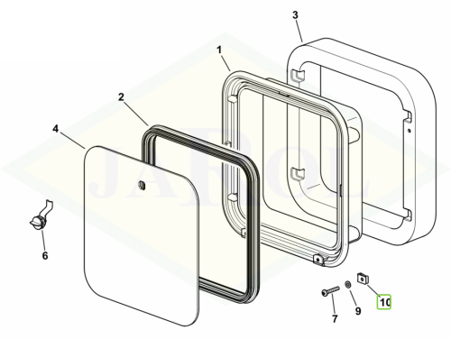 2.6999.064.6 Nakrętka specjalna m 6 2.6999.064.6
