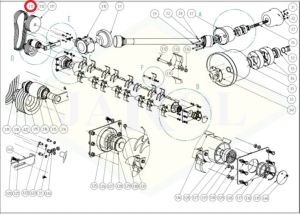 Pas klinowy B1400Ld/B1356Li T001297