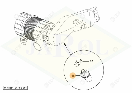 2.7099.320.0/10 Czujnik ciśnienia filtra powietrza 2.7099.320.0/10