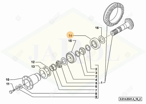 0.900.0099.1 Łożysko 0.900.0099.1