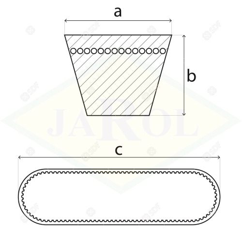 0.007.0967.0 Pasek klinowy sprężarki 0.007.0967.0
