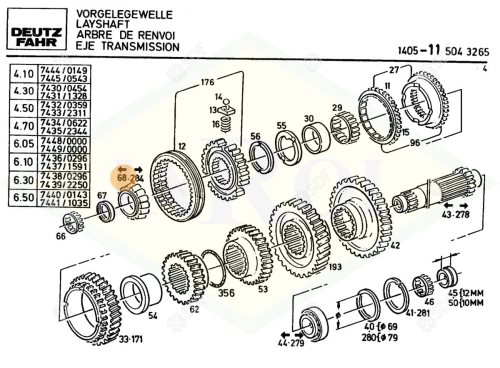 04303274 Łożysko wałeczkowe 04303274