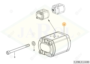 Pompa hydrauliczna 22.5 cc dx/rh/re 2.4539.620.0/20