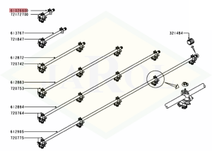 Przewód cieczowy 1-otwór krótka 61026600