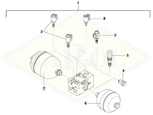 0.900.7304.5 Akumulator hydrauliczny 0.900.7304.5