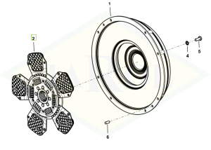Tarcza sprzęgła 13" 0.012.7095.3/30