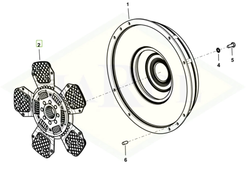 0.012.7095.3/30 Tarcza sprzęgła 0.012.7095.3/30