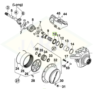 Pierścień uszczelniający przekładni tylnej i półosi - 0.900.2363.6