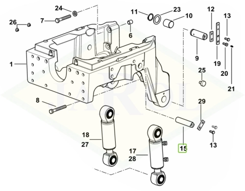 0.015.3716.0/10 Sworzeń 0.015.3716.0/10